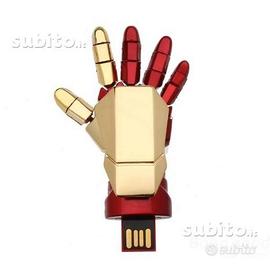 Iron Man Mano Hand USB Key Penna 8 Gb Nuova