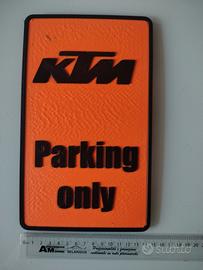 KTM targa da parcheggio o garage