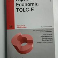 3 volumi Alpha Test Economia TOLC-E