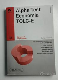 3 volumi Alpha Test Economia TOLC-E
