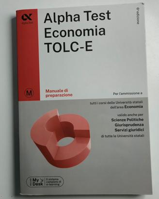 3 volumi Alpha Test Economia TOLC-E