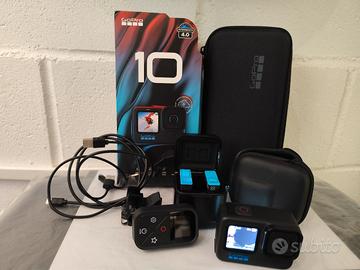 gopro 10 completa di accessori 