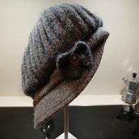 Berretto invernale donna in lana mohair mai usato.