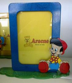 Portafoto in legno colorato bimbi 14x9cm