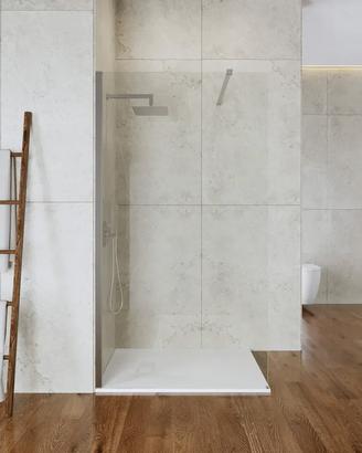 Box doccia Walk in 120 cm vetro trasparente