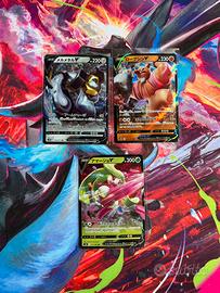 Set 3 carte Pokémon originali V giapponese