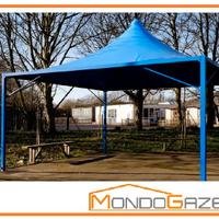 Gazebo Wind Pluvio 6x6 fisso tetto punta pagoda