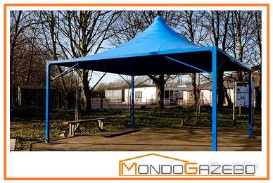 Gazebo Wind Pluvio 6x6 fisso tetto punta pagoda