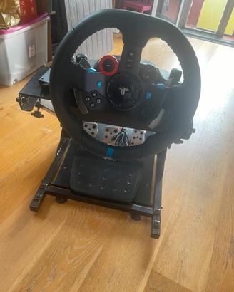 Volante+pedali+supporto Logitech