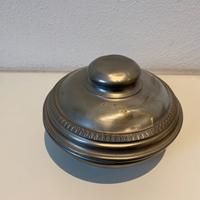 Ciotola in peltro con coperchio