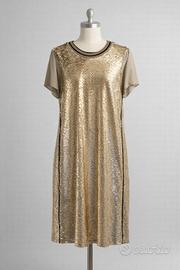 vestito Twin-Set paillettes oro 