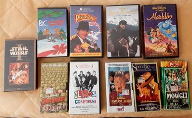10 VHS BC Roger Rabbit Zanna Bianca Aladdin Mowgli