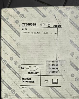 Pastiglie ORIGINALE Alfa Romeo 