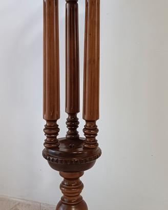 Colonna porta vaso Vintage  in legno