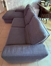 DIVANO 4 POSTI SEDUTA LUNGA + RELAX ELETTRICO