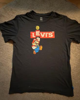 Levi’s T-Shirt Nera  L|Super mario kart collab