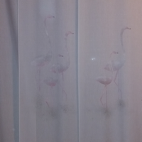 2 set di Tende a pannelli dipinte a mano