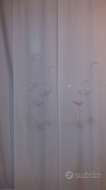 2 set di Tende a pannelli dipinte a mano