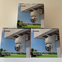 Set 3 Telecamere Wi-Fi 2K Codnida per Esterni