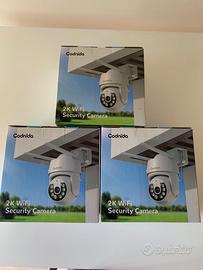 Set 3 Telecamere Wi-Fi 2K Codnida per Esterni