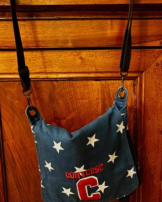 Borsa Converse tessuto blu a stelle