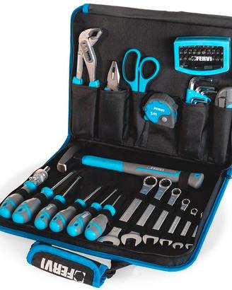 VALIGETTA IN TESSUTO CON UTENSILI E ACCESSORI 59pz