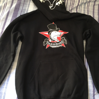 Felpa Bandog nera con cappuccio taglia S