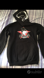 Felpa Bandog nera con cappuccio taglia S