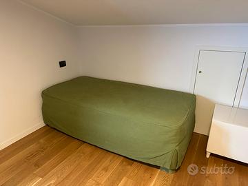 Letto singolo imbottito