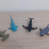 Pesci  in gomma, rigidi, non snodabili