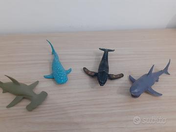 Pesci  in gomma, rigidi, non snodabili