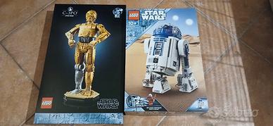 LOTTO LEGO STAR WARS ROBOT 75398 C 3PO+75379 R2-D2