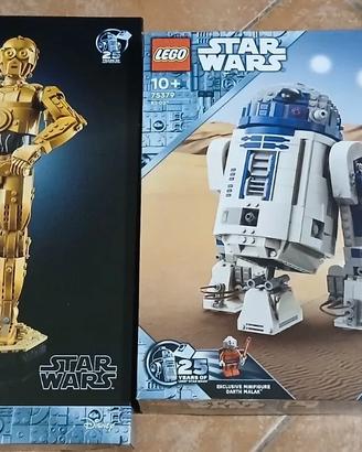 LOTTO LEGO STAR WARS ROBOT 75398 C 3PO+75379 R2-D2
