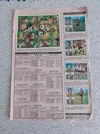 Pagina centrale album calciatori panini 1972/73