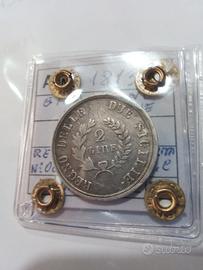 Gioacchino Napoleone 1814, 2 lire, R