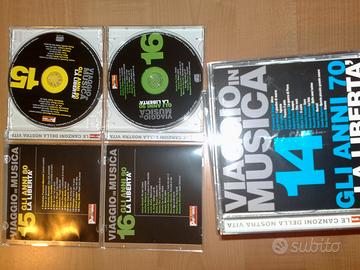 16 CD VIAGGIO NELLA MUSICA ANNI 60/70/89/90