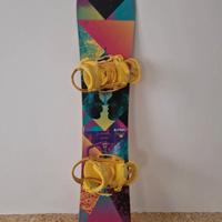 Burton lipstick cm141 snowboard + attacchi