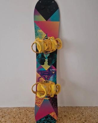Burton lipstick cm141 snowboard + attacchi