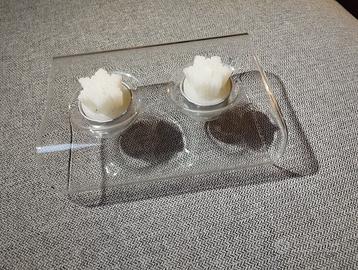 Porta Candele Moderno e Accogliente in Vetro