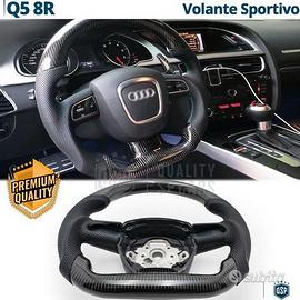 VOLANTE Sportivo Per Audi Q5 8R Carbonio e Pelle