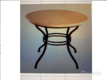 BASI PER TAVOLO DA GIARDINO IN FERRO H. 71 CM