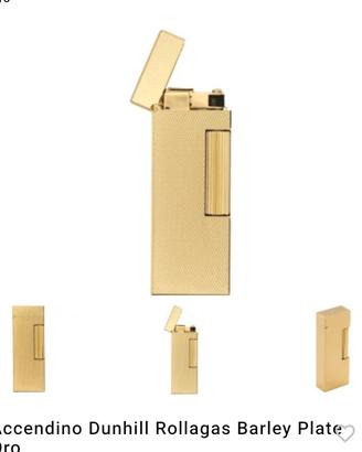 accendino Dunhill placcato oro 