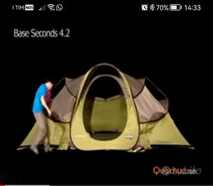 tenda Quechua 2 secondi Base 4.2 per 4 persone