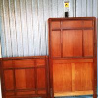 2 LETTI SINGOLI PRIMI  '900 RESTAURATI IN NOCE