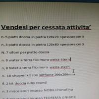 materiale x rifare il bagno nuova 