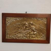 Quadro fine 800 in legno e ottone