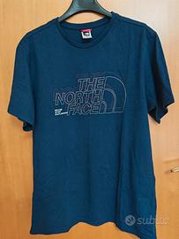 t shirt north face blu navy/ tg M