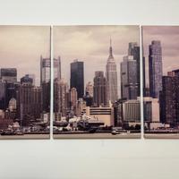 Tritico della skyline di Manhattan - New York