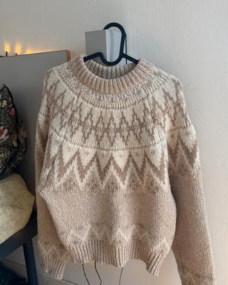 Maglione caldo color crema Mango