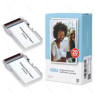 20 fogli di carta fotografica 2x3" (53x86mm)